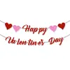 Decoraciones para Fiesta Temática del Día de San Valentín 2026 Arreglo de Boda Banner Guirnalda de Corazones Juego de Cuerda Venta al por Mayor Personalización