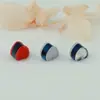 Conjunto de acessórios para joias DIY Anel de aço inoxidável Plug para orelha de coração duplo Brinco com logotipo gravado Plug de orelha Galvanoplastia a vácuo Anti-queda Força de Orelha