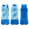 Traje de atletismo para salto de altura, salto de longitud, maratón, chaleco de entrenamiento para competición juvenil