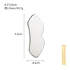 Placa Gua Sha de Aço Inoxidável, Placa Grande de Beleza Facial em Formato de Coração, Ferramenta de Massagem Facial Metálica, Raspador Universal para Todo o Corpo