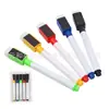 Marcadores de Pizarra Blancos de Colores Borrables para Niños con Cinta Magnética Pincel Set de 8 Tintas Base Agua En Stock Pizarra de Escritura Envío Directo