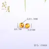 Acessórios de Corda Dourada Feitos à Mão Jianyuesha com Contas de Abóbora com Diamante, Contas Espaçadoras, Contas Redondas, Zircônia Pontilhada Solta, Botões de Flor Cortada com Furo Passante