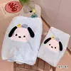 Pacha perro caricatura lindo toalla suave absorbente forro polar coral toalla de baño lavado de cara baño engrosada toalla secado de pelo toalla de cubierta