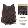 Peluca para mujer de cabello largo y rizado de una pieza de onda grande en forma de V, extensión de cabello esponjosa e invisible, celebridad de internet, cabello largo de imitación, extensión de cabello