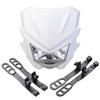 Motocicleta todoterreno KLX Kawasaki modificada nueva faro cara de fantasma Luz Cara de Fantasma Cubierta bombilla H4 luz cara de fantasma Blanco