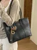 Bolsa grande de alta capacidade, minimalista e fashion, transfronteiriça, estilo novo, chique e única, bolsa de ombro casual, bolsa de ombro retrô e versátil