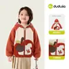 Abrigo infantil Dudu antiestático para otoño, tops para niños, ropa de otoño, ropa para niñas, lindo sombrero mágico, moderno