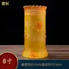 Conjunto de Buda de Vidro, Incensário, Vaso, Cálice para Água Benta, Lâmpada a Óleo, Xícara de Chá, Tubo de Incenso, Ornamentos para Sala Budista Doméstica