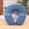 Núcleo de Almohada Almohada Cervical de Viaje Almohada Viscoelástica Protección para el Cuello Almohada Cervical en Forma de U Almohada Cervical de Color Sólido Ocio Espuma Viscoelástica en Forma de U