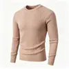 Suéter tejido casual de cuello redondo para hombre para otoño e invierno 2026, moderno y a la moda, cálido y adecuado para usar en capas