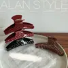 Un Nuevo Pinza para el Cabello de Acetato de Lan con un Toque de Alta Gama, Exquisita y Versátil Pinza de Pelo de Lunares, Accesorio para el Cabello para la Parte Posterior de la Cabeza, Pinza de Tiburón