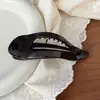 Novo 11,5 cm Oco Design de Folha Outono e Inverno Grampo de Cabelo Preguiçoso Pente Elegante Fivela de Borboleta Acessório de Cabelo Presilha de Tubarão