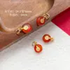 Acessórios Antigos de Ouro Conservação de Cor Pedra Natural Incrustada Zircônia Pingente de Cera de Abelha Espaçadores Contas Artesanais DIY Pulseira Colar Acessórios Contas