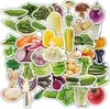Pegatinas realistas de verduras, materiales para collage de diario, pegatinas cognitivas de verduras para niños, etiquetas para frascos de almacenamiento, pegatinas para empaques