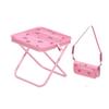 Taburete Plegable Estampado de Cerezas Silla de Exterior Portátil Camping Pesca Correa de Cola Estuche Lápices Banco Taburete Plegable Pequeño
