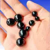 4/6/8/10mm cuentas redondas sólidas negras imitación vidrio obsidiana color natural imitación ágata negro cuentas ligeras no se decoloran cuentas sueltas