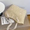 Bolso de Paja para Mujer Verano Nuevo Estilo Fresco y Sencillo Encaje Flor Bolso Tejido Estilo Occidental Bolso de Playa Bolso Tote de Hombro