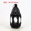 Suporte de Vela Retrô Europeu Lanterna à Prova de Vento Arte em Ferro Oca de Chão Mini Lanterna Estilo Casa Americana Ornamento de Iluminação para Caminho de Pátio