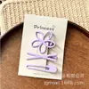 Presilha de Cabelo Flor com Bolinhas Laranja Estilo Coreano Presilha Fofa para Menina Clipe Lateral Acessório de Cabelo Atacado