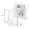 Estante de Acrílico para Almacenamiento de Servilletas Estilo Transparente Caja de Servilletas para Mesa de Comedor Restaurante Occidental Caja de Servilletas Vertical Venta al por Mayor Transfronteriza