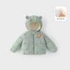 Roupas de Algodão para Bebê, Estilos de Outono e Inverno para Meninos e Meninas, Blusas Grossas com Capuz, Jaquetas de Algodão Quentes para Exterior Infantil, Roupas de Inverno para Bebê
