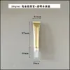 Botellas de Plástico Vacías en Stock 10g 15g 20g 30g para Cosméticos y Cuidado de la Piel Crema para Ojos, Tapas Gotero Doradas y Plateadas, Tubos Suaves Reutilizables