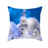 Nueva funda de almohada navideña de muñeco de nieve transfronteriza para el hogar festivo, sofá, cojín