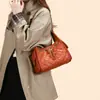 Bolso Cruzado Francés Retro Cadena de Diamantes Estilo Cubo Bolso de Hombro de Cuero Suave de Moda Gran Capacidad Bolso para Viajes de Negocios Bolso de Mano para Mujer
