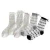 Meias Transparentes Brilhantes para Mulheres, Meias de Verão Ultra Finas Transparentes em Forma de Coração Meia-Calça, Meias Arrastão Doces com Laço, Meias Sem Costura