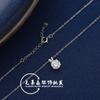 Collar de Moissanita Collar de Plata S925 para Mujer, Diseño Nicho Colgante de Cuatro Puntas Cadena Clavícula Joyería, Ocho Corazones y Ocho Flechas