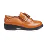 Zapatos de Mujer Zapatos de Tacón Bajo 4 Flores Quemadas Nuevos Talla Grande Zapatos de Comercio Exterior Borla Zapatos de Mujer Negro Marrón Cabeza Redonda en stock Neutro