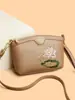 Bolso de hombro casual retro para mujer para comercio exterior, moderno y versátil, con un toque de alta gama, bolso cruzado de gran capacidad, bolso pequeño de cuero suave para madres