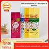 Sacos Personalizados para Embalagem de Alimentos com Logo, Sacos Criativos para Macarrão com Janela de Farinha de Alto Glúten, Sacos Selados de Plástico Composto Impressos em Cores
