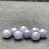 Jade Hetian Fumaça Roxa Roxo Imperial Contas Soltas Contas de Jade Contas Redondas Peça Única Material para Pulseira de Tecelagem DIY Estilo Chinês