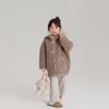 Ropa Infantil Pudding Haru Otoño e Invierno 2024 Nueva Chaqueta con Capucha para Niñas Chaqueta de Terciopelo de Cordero Estilosa Holgada Combinable