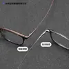 2026 Nuevo Modelo Zenyong Marco de Titanio Retro Moda Masculina Marco de Gafas de Titanio Puro Gafas de Alta Calidad Anti-Luz Azul Sin Graduación Ligeras