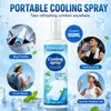 Spray Refrigerante KineShineX: Mantiene la ropa de exterior fresca y refrescante en verano, no pegajosa, proporciona una sensación de enfriamiento físico