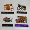 Novos Enfeites de Letras para Halloween, Decorações de Halloween, Enfeites de Logo de Madeira, Decorações para Recepção de Feriado, Ideias Criativas para o Festival dos Fantasmas