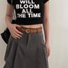 Cinturón de Amor Hueco Personalidad Femenina Estilo Coreano Nuevo Simple Cinturón Blanco Estudiante Jeans con Sentido del Diseño Nicho