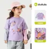 Celebra el Día Nacional 10% de descuento Camiseta Bebé Familia Dudu Ropa de Otoño Camiseta Base Antibacteriana para Exteriores Infantil Masculina