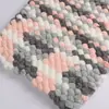 Cojín de Hilo de Bola Grande Manta Tejida a Mano Material para Colcha DIY Cubierta de Manta Hilo con Pompón Cojín Tipo Saco de Frijoles