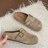 Chinelos Fechados com Solado Grosso Estilo Retrô Mais Vendidos para Mulheres, Uso Externo de Verão, Novo Estilo 2026, Combina Bem com Saias, Meio Chinelos Rosa, Sapatos Birkenstock