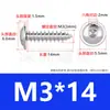 Tornillos Autorroscantes de Cabeza Redonda Hexagonal de Acero Inoxidable 304 con Junta Tornillos Autorroscantes de Cabeza Plana Hexagonal con Espaciador M3