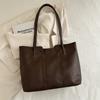 Bolso de Viajero con Textura Bolso de Mano para Mujer 2024 Estilo Hong Kong Retro Casual Simple Bolso de Hombro Bolso Tote de Gran Capacidad