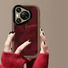 Design Inglês Vermelho Degradê Adequado para Capa de Celular Huawei Pura 80, Capa de Silicone Líquido à Prova de Choque Cobertura Total 70 Pro P60