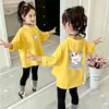 Camiseta de manga larga para niña, camiseta básica para niños, top de algodón puro con cuello redondo para bebé de otoño, ropa nueva de otoño para niñas pequeñas, ropa para niños
