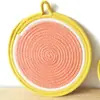 Jogos Americanos Criativos Color-Blocking, Tapetes para Mesa de Cozinha, Tapetes Isolantes de Calor, Porta-Copos Anti-Queimaduras, Tapetes Decorativos, Jogos de Prato Simples Modernos, Porta-Copos de Chá