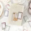 Cinta de Diario Crepúsculo Serie Tejido de Encaje Papel Kraft Blanco Decoración de Diario Material para Collage Pegatinas 6 Estilos
