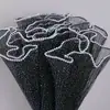 Tule de punto de nieve perlado con diseño de olas de 28 cm para floristería, Día de San Valentín, material de embalaje para flores hechas a mano, red para envolver ramos de boda