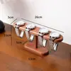 Suporte de exibição de relógio e pulseira cor de nogueira transfronteiriço, rack de armazenamento de alta qualidade em madeira maciça para tiaras e joias, rack de armazenamento e suspensão para mesa